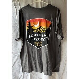 Palmetto Moon Men's Grapic Tshirt Gray 2XL "Southern Strong" Casual